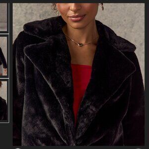 Apt 9 Soft Brown Faux Fur Jacket - So Warm, Lined, Soft Collar NWT  Size Large